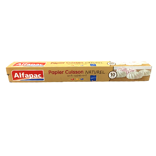 Alfapac Papier Cuisson Naturel Anti-Adherent 10mx37cm – sms