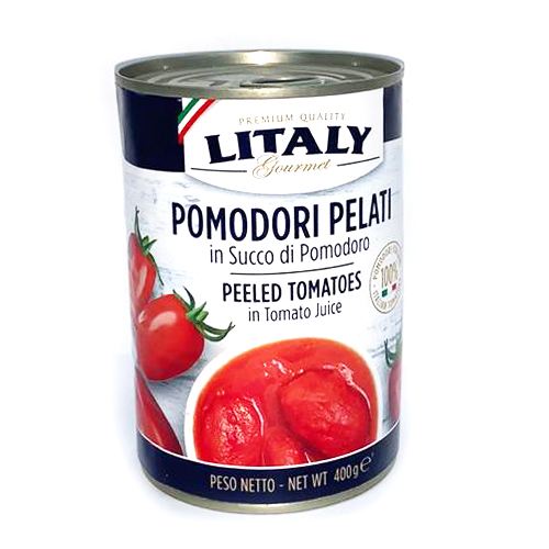 Litaly Peeled Tomatoes in Tomato Juice 400g – sms