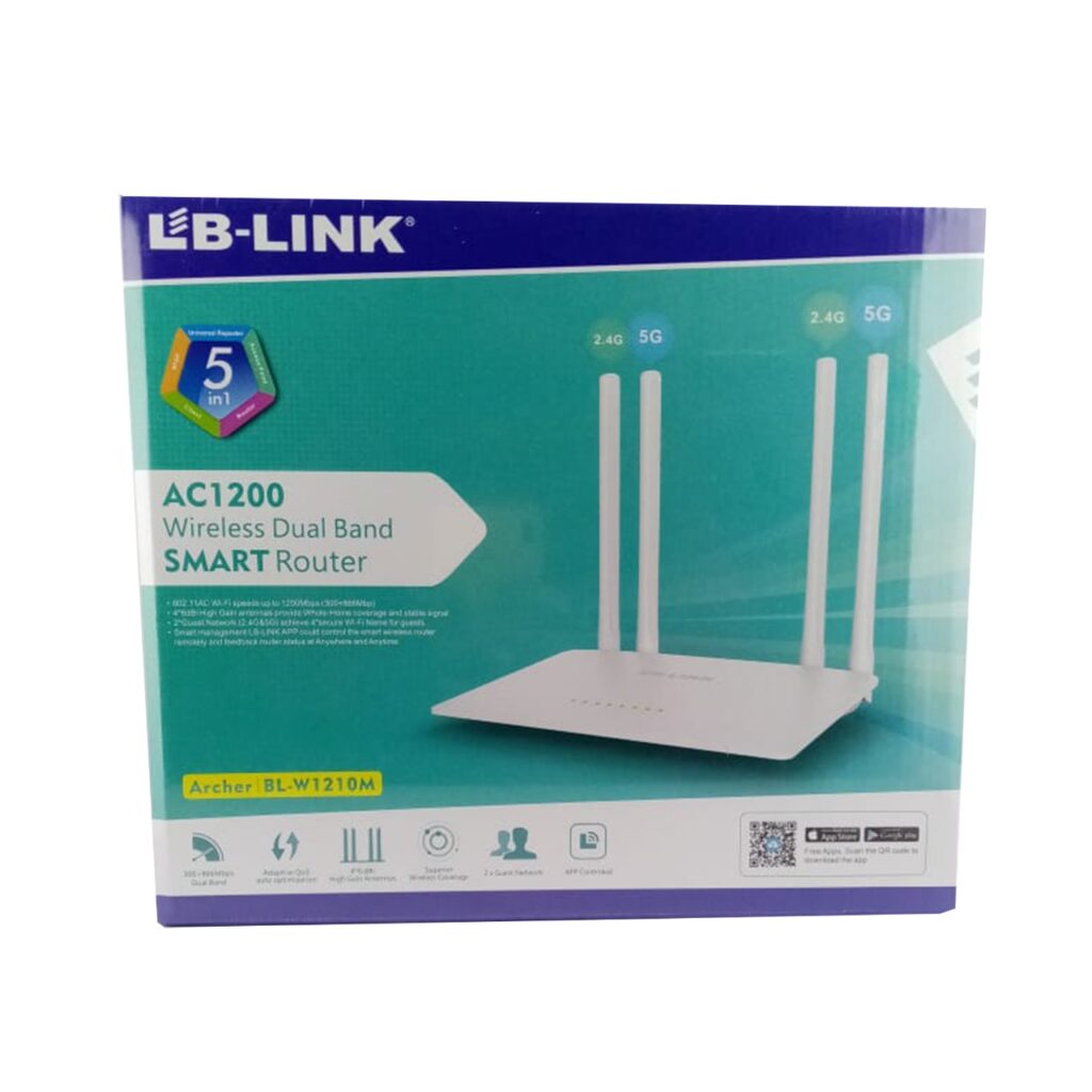 LB Link Wireless Dual Band Smart Router AC1200 1Pc