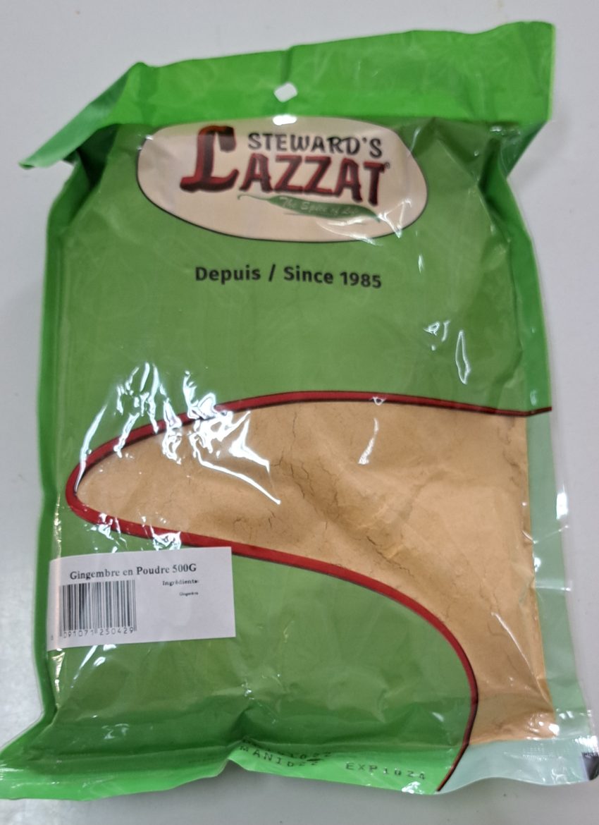 STEWARD'S LAZZAT GINGEMBRE EN POUDRE 500G