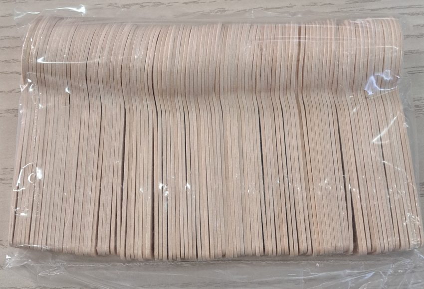 DISPOSABLE WOODEN SPOON 100MM