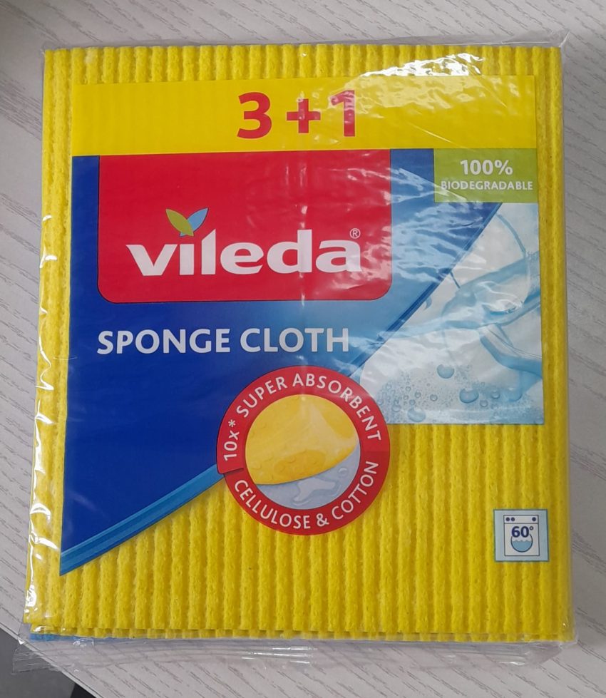 Vileda Sponge Cloth 3+1